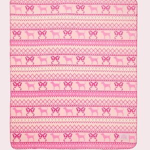 VS PINK X LOVESHACKFANCY FAIRISLE SHERPA BLANKET LIMITED EDITION 50x60” NWT RARE